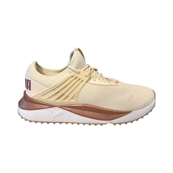 Puma Shoes - Puma Pacer Future Lux Lace Up Women's Off White, Pink Sneakers Shoes, 9.5, New